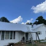 New metal roof replacement