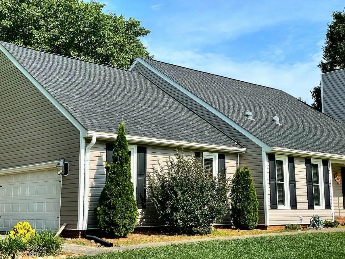 New asphalt shingle roof replacement