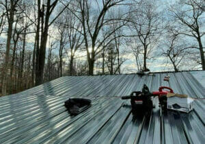 Metal Roof being installed in Gum Tree NC
