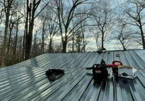 Metal Roof being installed in Stokesdale NC