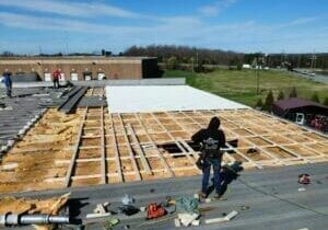 Commercial Roof Install in Gum Tree NC