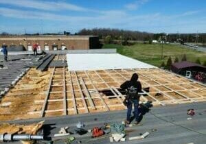 Commercial Roof Install in Midway NC